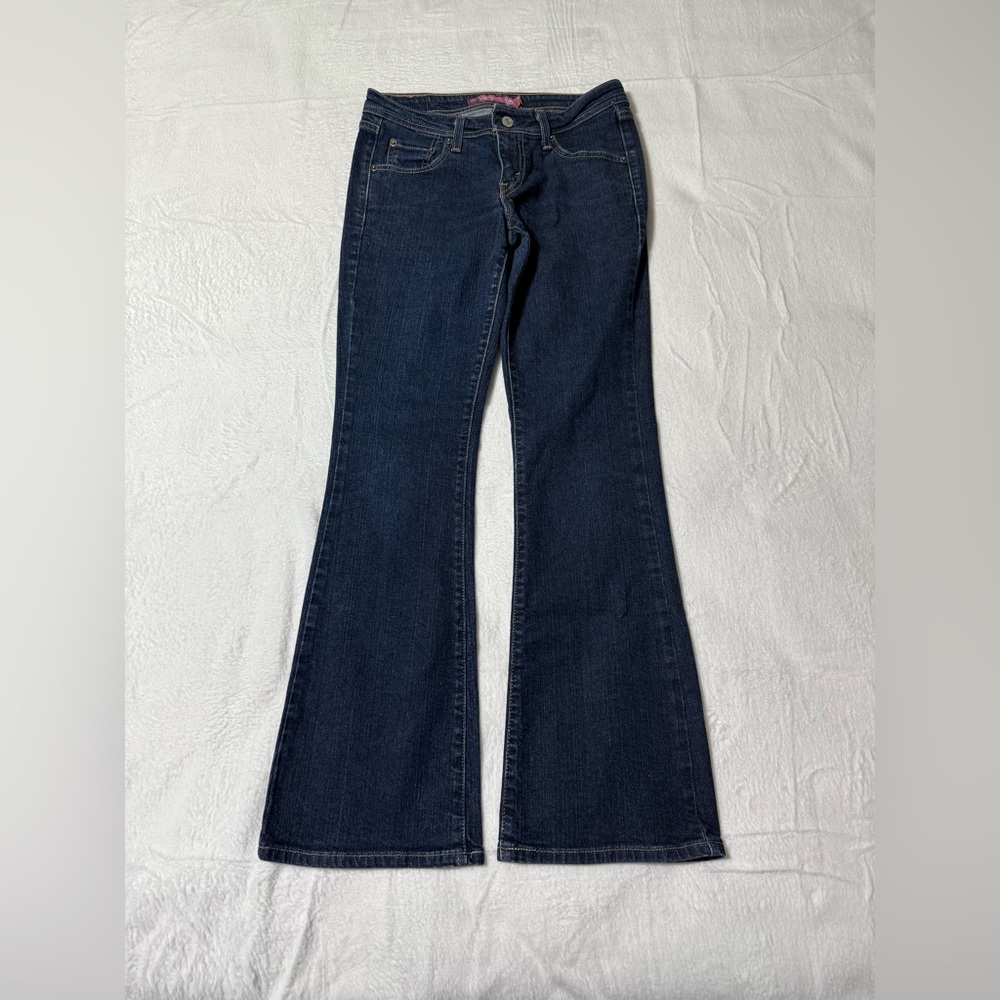 Levis 518 Jeans Womens 28 Blue Superlow Bootcut‎ Dark Wash Denim 28x30